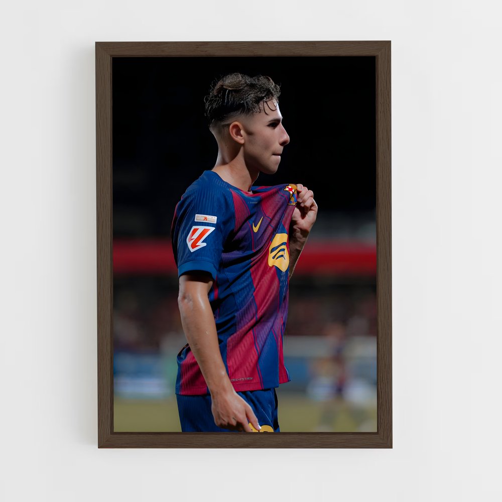 ap-fc barcelona-5 cadre Bois foncé