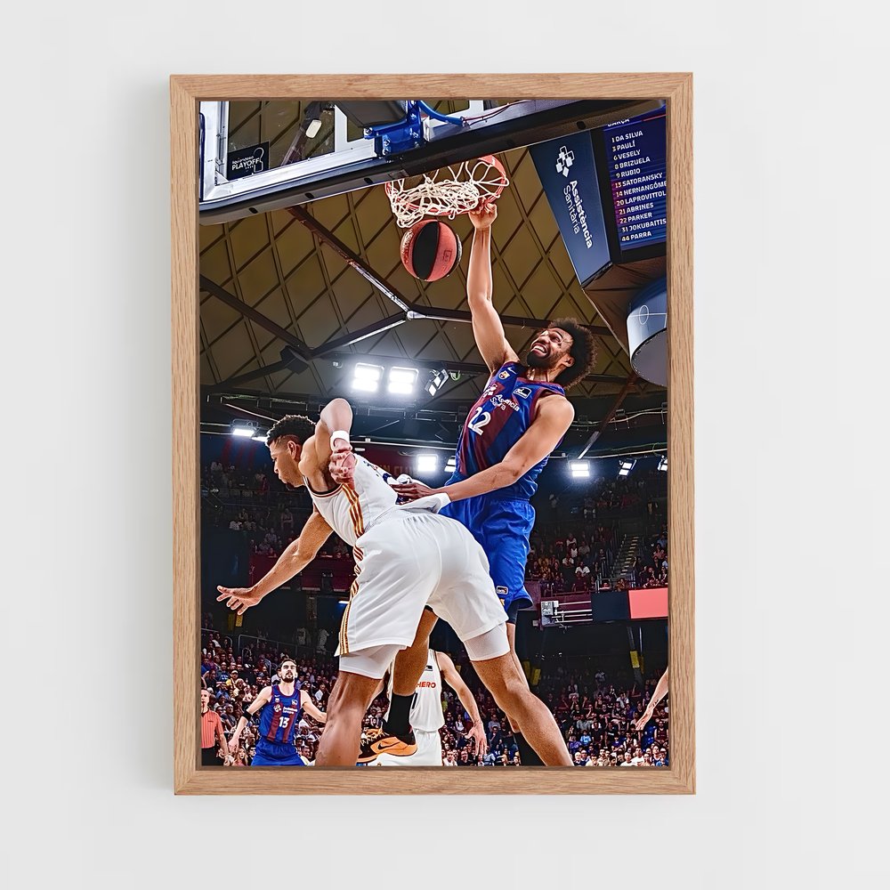 ap-fc barcelona basketball-1 cadre Bois clair