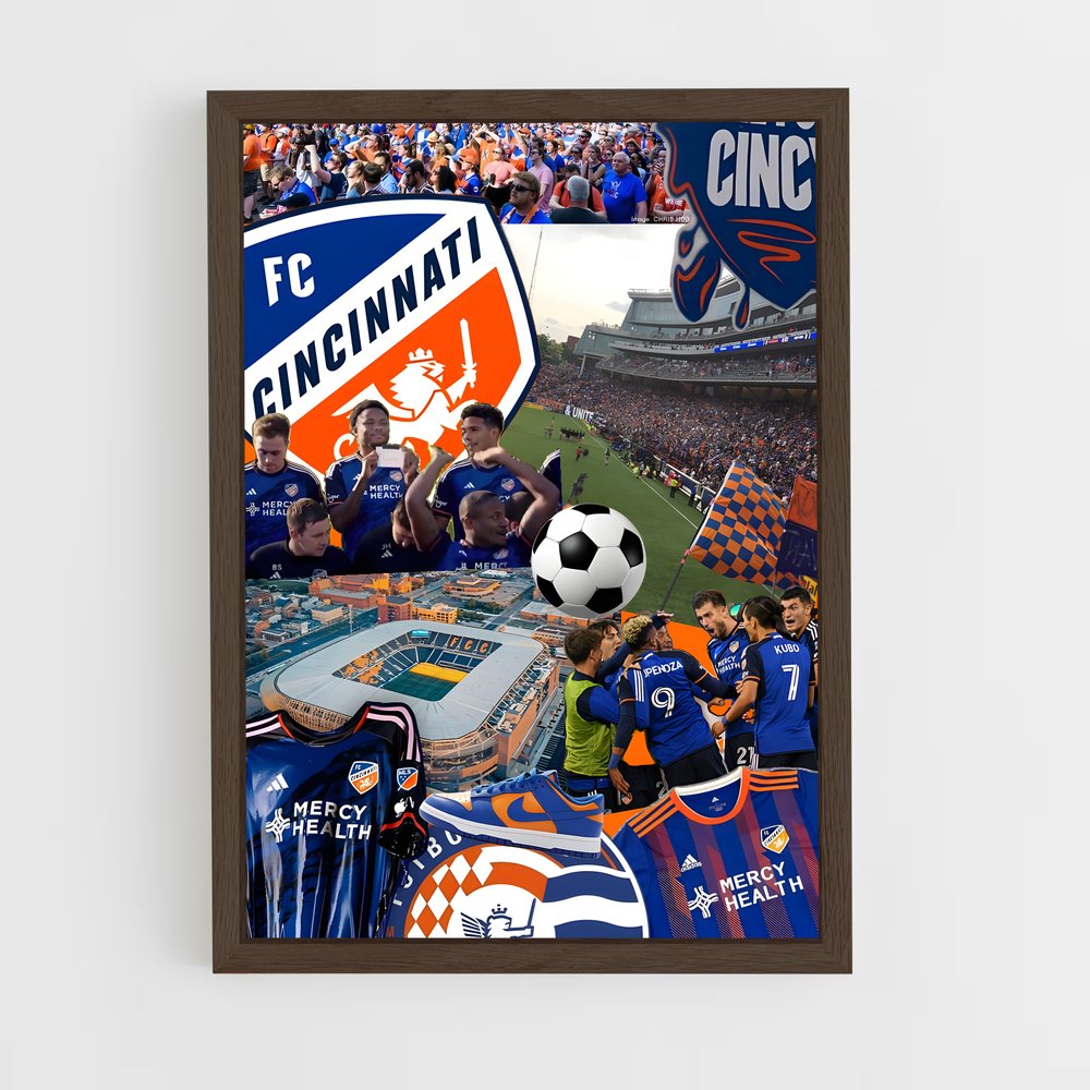 ap-fc cincinnati-1 cadre Bois foncé