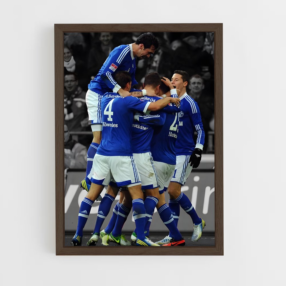ap-fc schalke 04-8 cadre Bois foncé