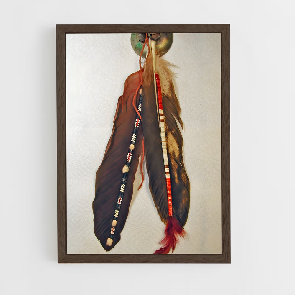 ap-feathers-1 cadre Bois foncé