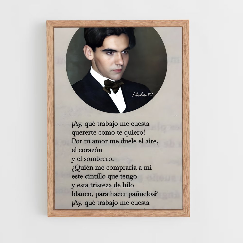 ap-federico garcia lorca-2 cadre Bois clair