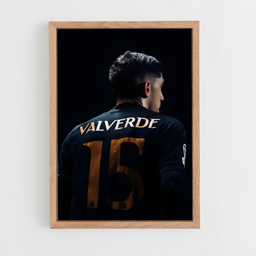 ap-federico valverde-12 cadre Bois clair