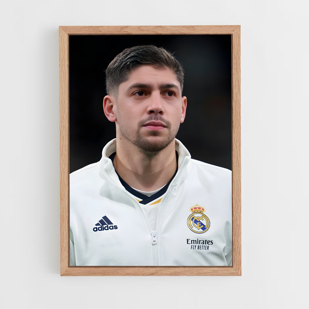 ap-federico valverde-14 cadre Bois clair