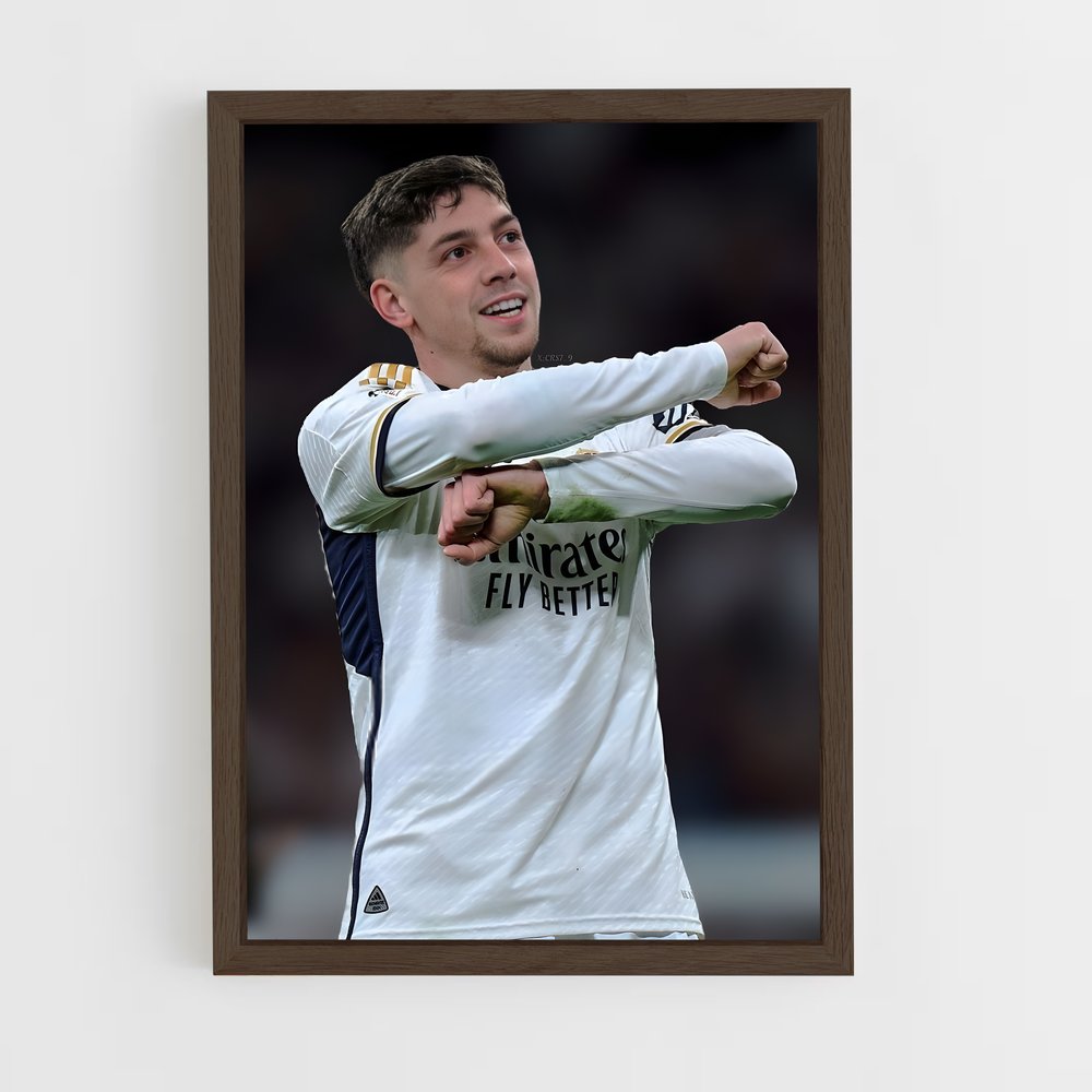 ap-federico valverde-7 cadre Bois foncé
