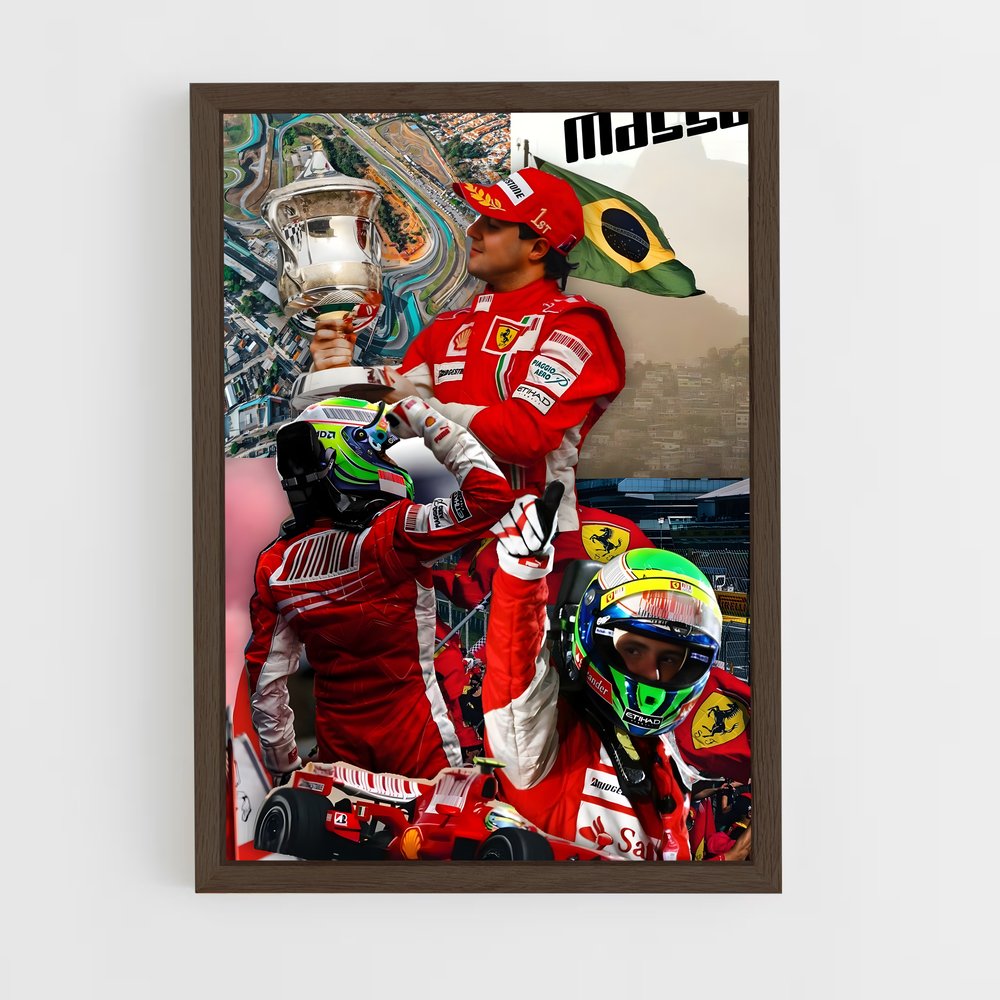 ap-felipe massa-1 cadre Bois foncé