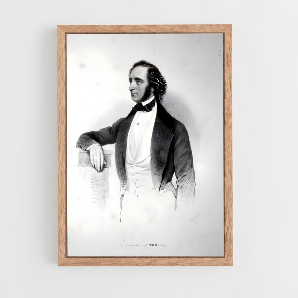 ap-felix mendelssohn-2 cadre Bois clair