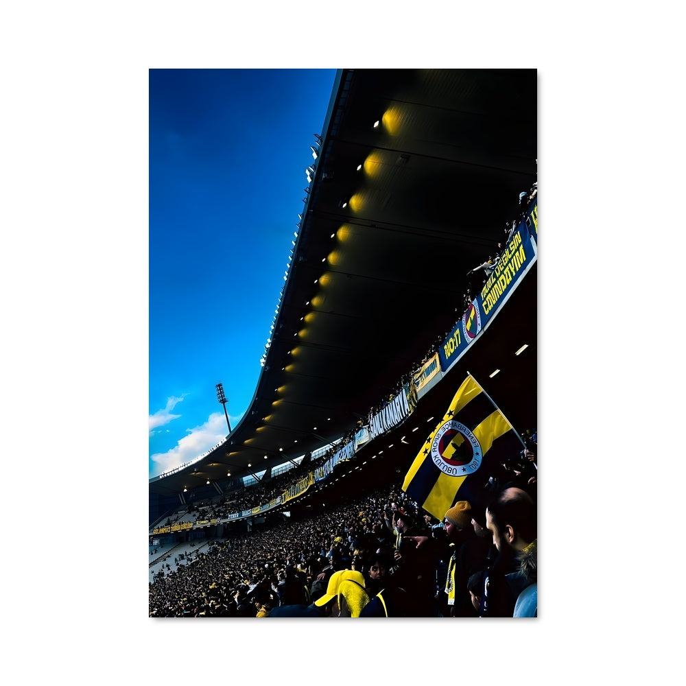 Poster Ferveur Jaune et Bleu