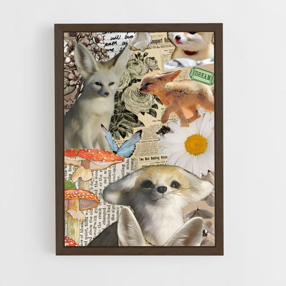 ap-fennec fox-1 cadre Bois foncé