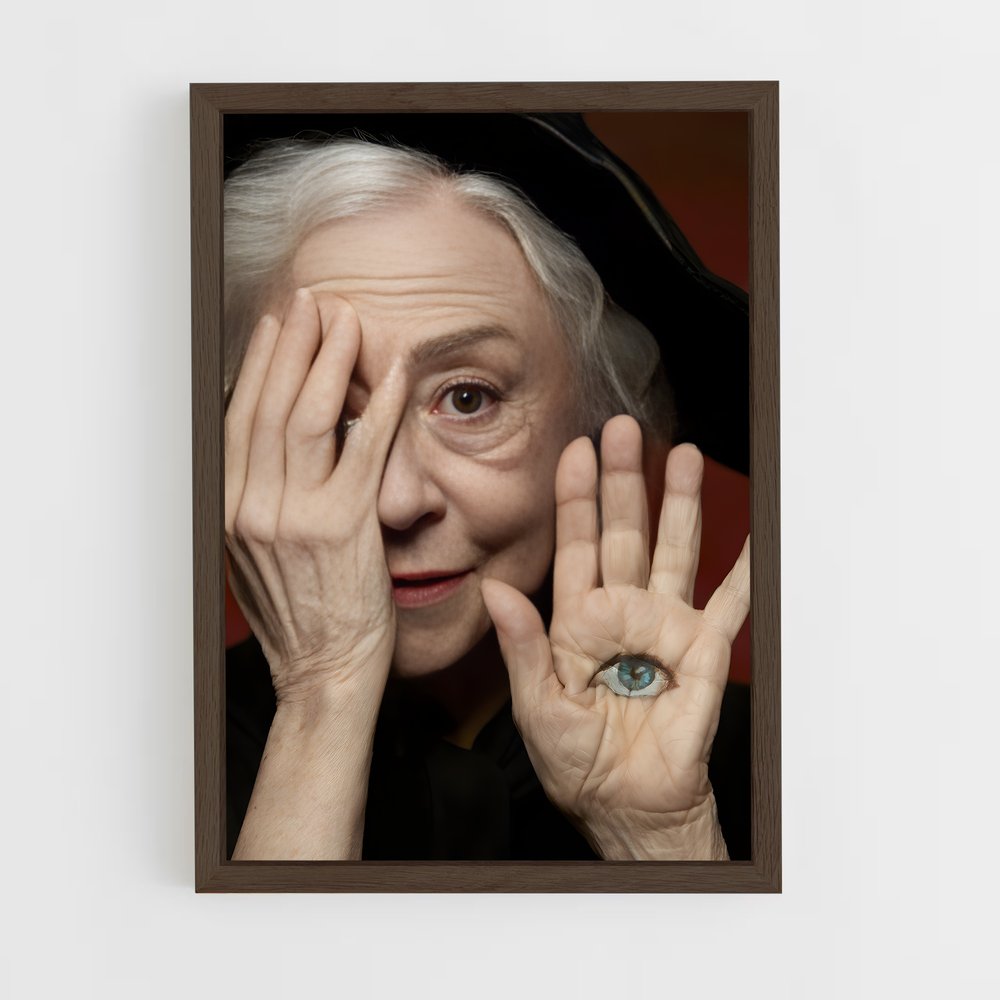 ap-fernanda montenegro-3 cadre Bois foncé