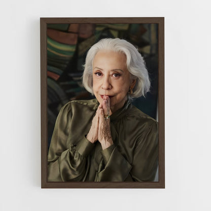 ap-fernanda montenegro-5 cadre Bois foncé