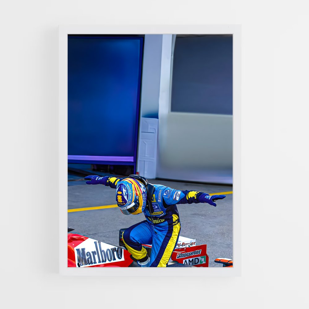 ap-fernando alonso-2 cadre Blanc