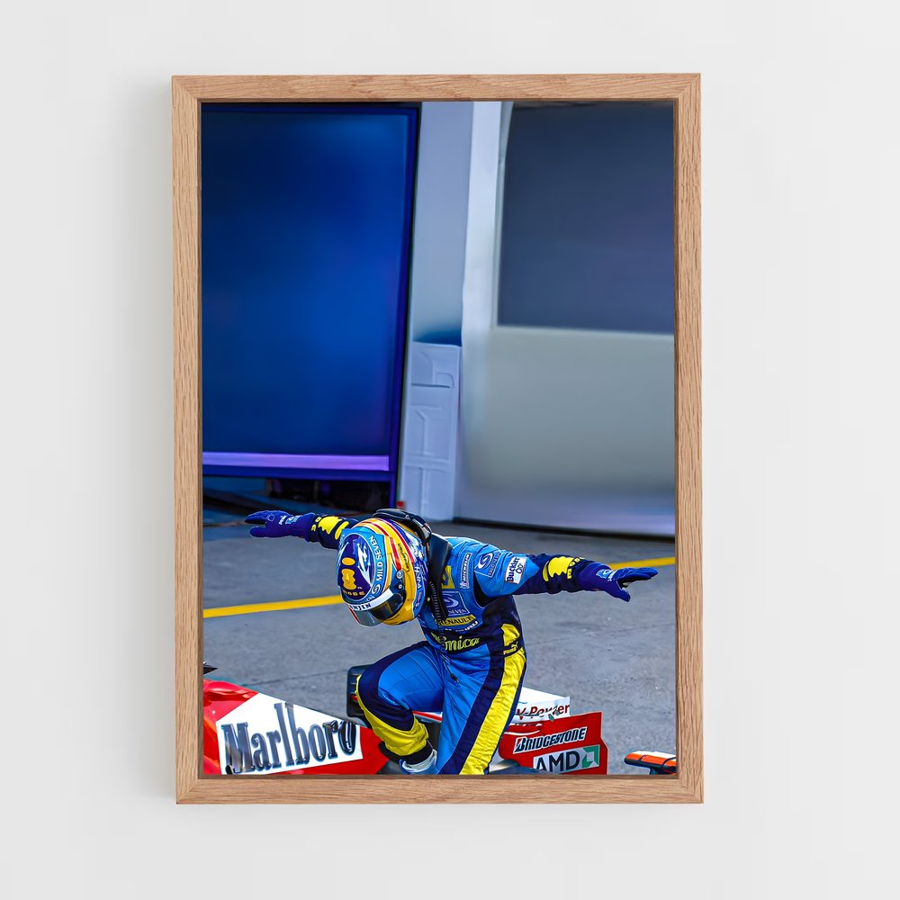 ap-fernando alonso-2 cadre Bois clair