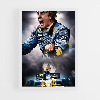 ap-fernando alonso-4 cadre Blanc