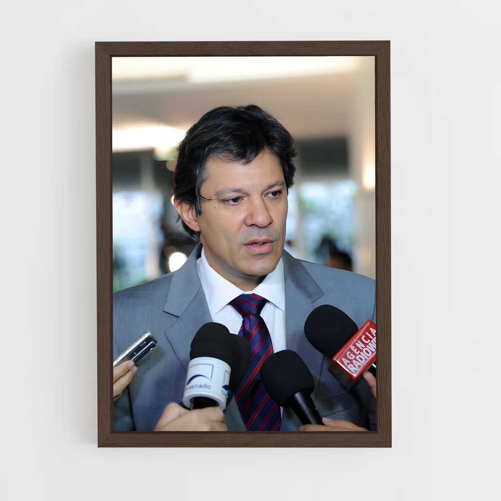 ap-fernando haddad-2 cadre Bois foncé
