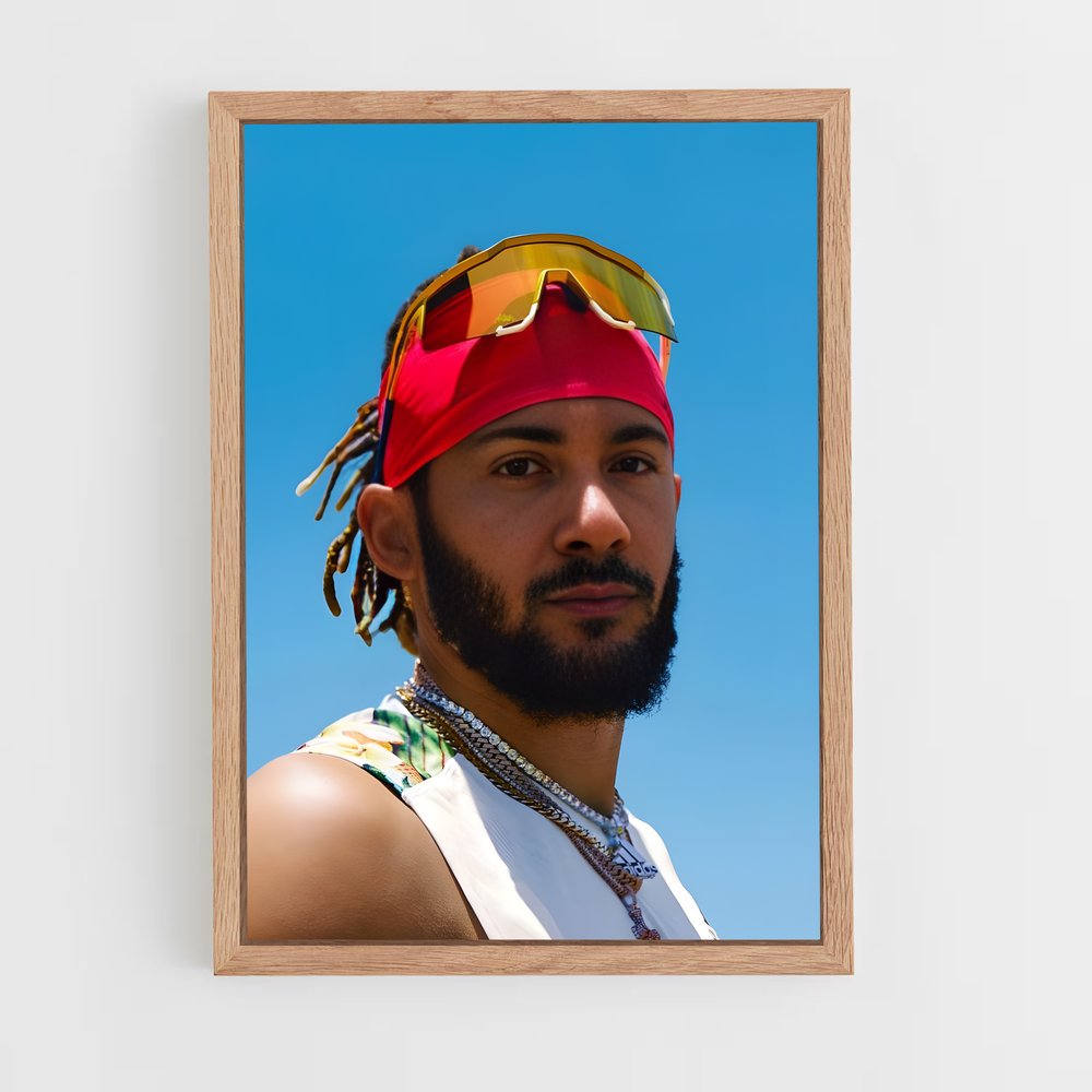 ap-fernando tatis jr-10 cadre Bois clair
