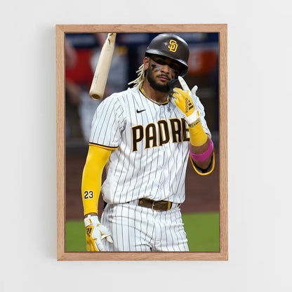 ap-fernando tatis jr-7 cadre Bois clair