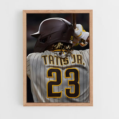 ap-fernando tatis jr-9 cadre Bois clair