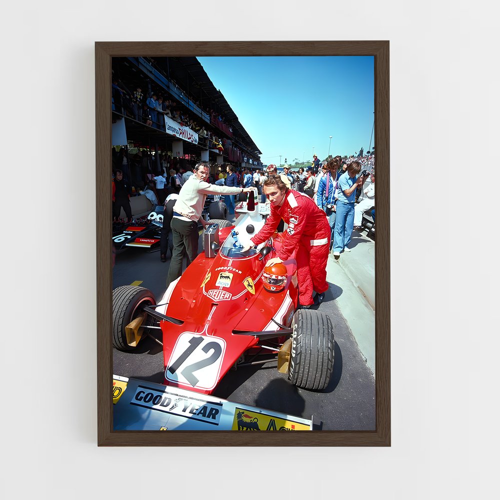 ap-ferrari 312t-2 cadre Bois foncé