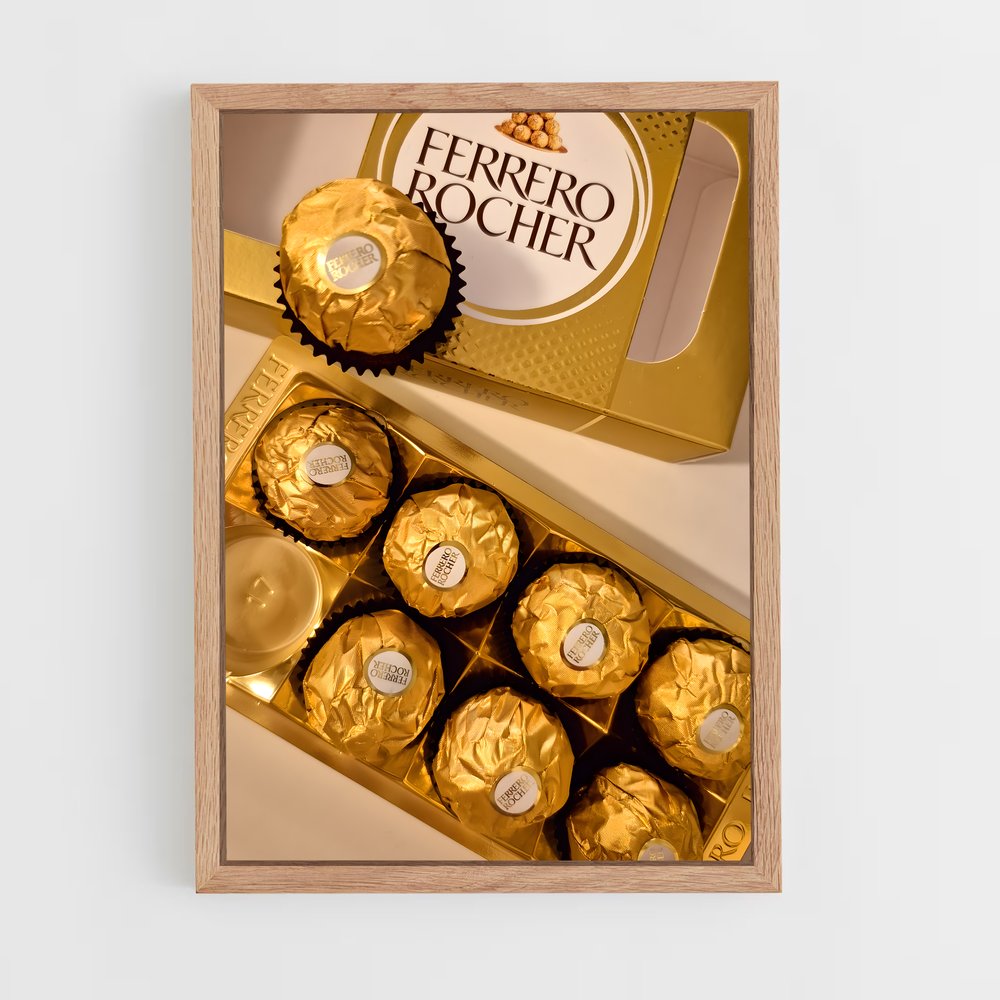 ap-ferrero rocher-1 cadre Bois clair