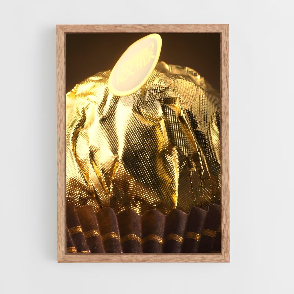 ap-ferrero rocher-4 cadre Bois clair