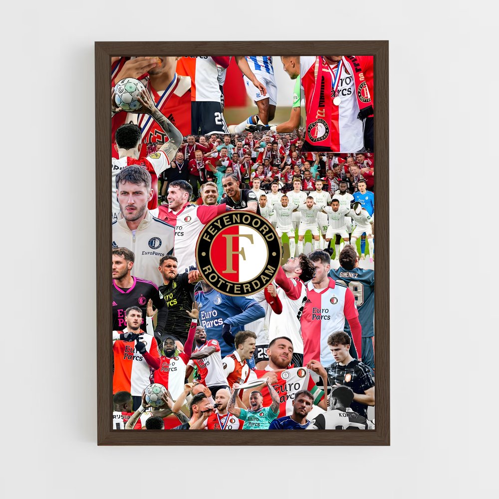 ap-feyenoord rotterdam-7 cadre Bois foncé