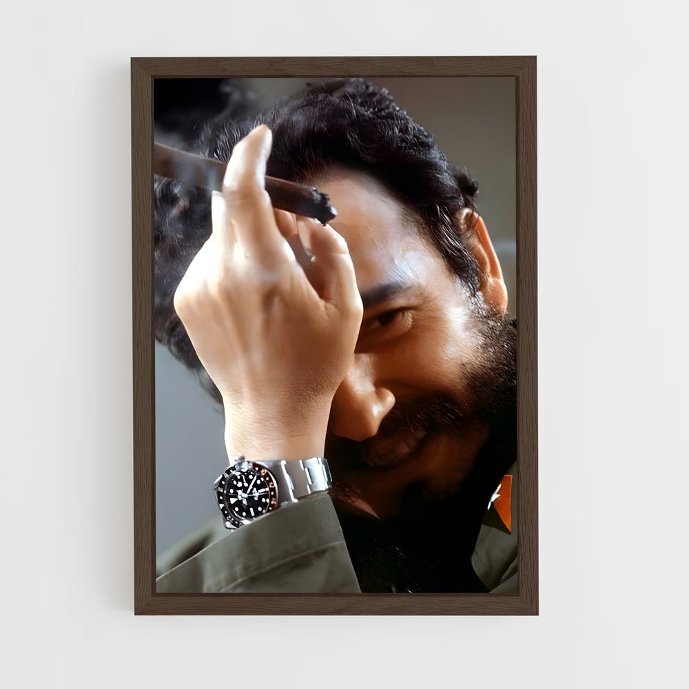 ap-fidel castro-1 cadre Bois foncé