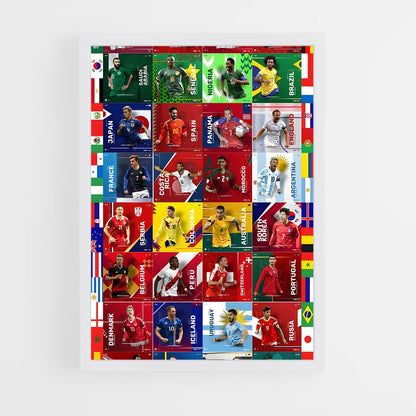 ap-fifa world cup-5 cadre Blanc