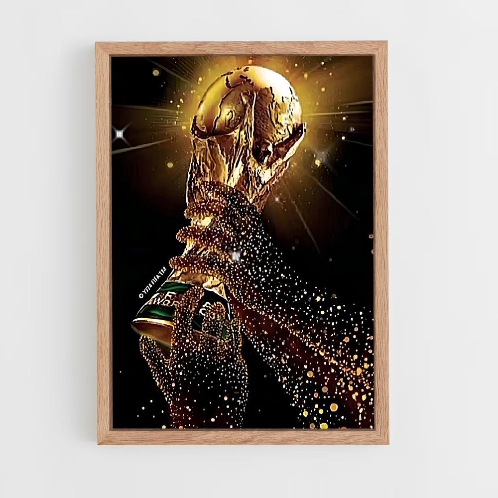 ap-fifa world cup golden ball-2 cadre Bois clair