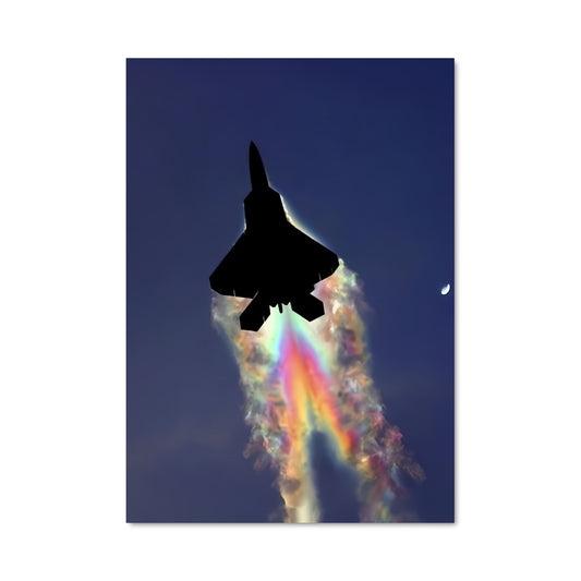 Poster Jet Arc-en-Ciel