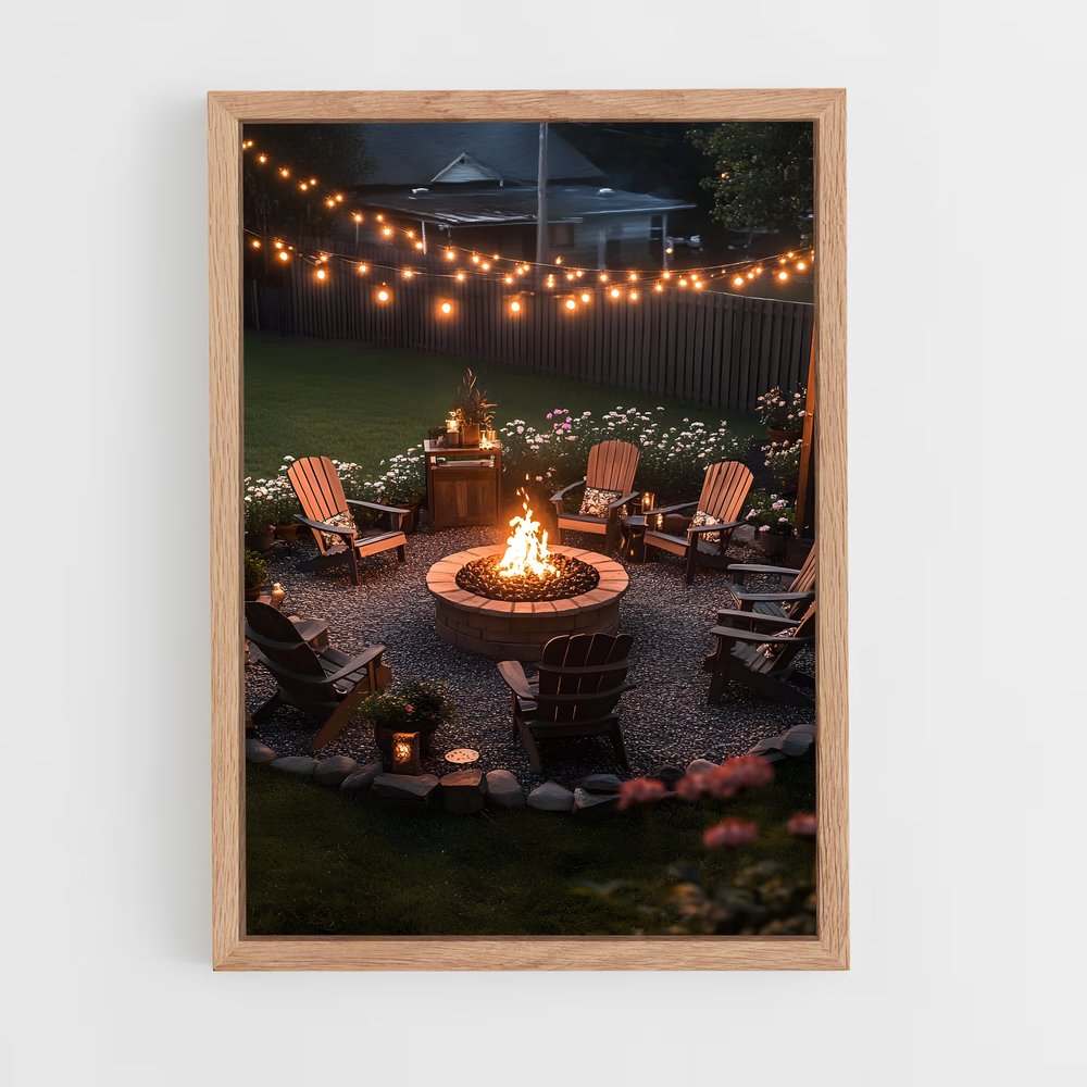 ap-fire pit-1 cadre Bois clair