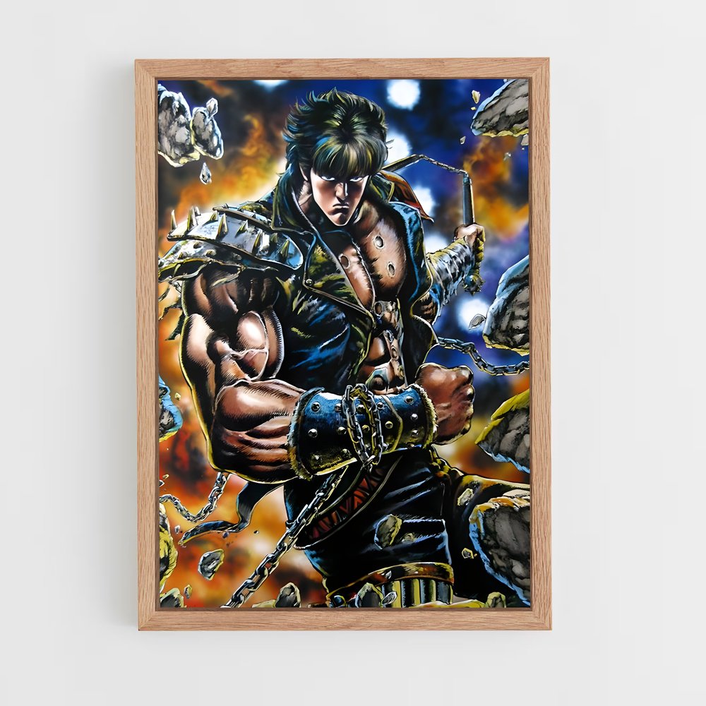 ap-fist of the north star-1 cadre Bois clair