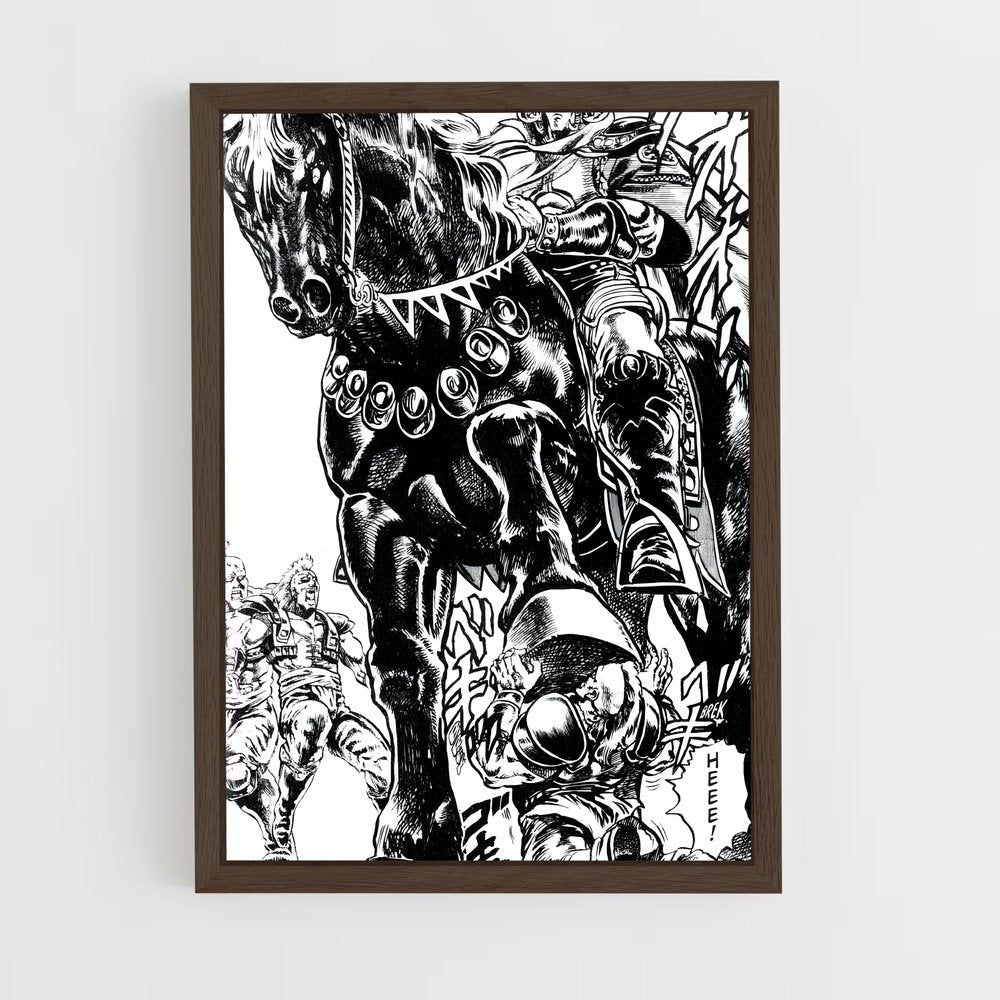 ap-fist of the north star-4 cadre Bois foncé