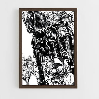 ap-fist of the north star-4 cadre Bois foncé