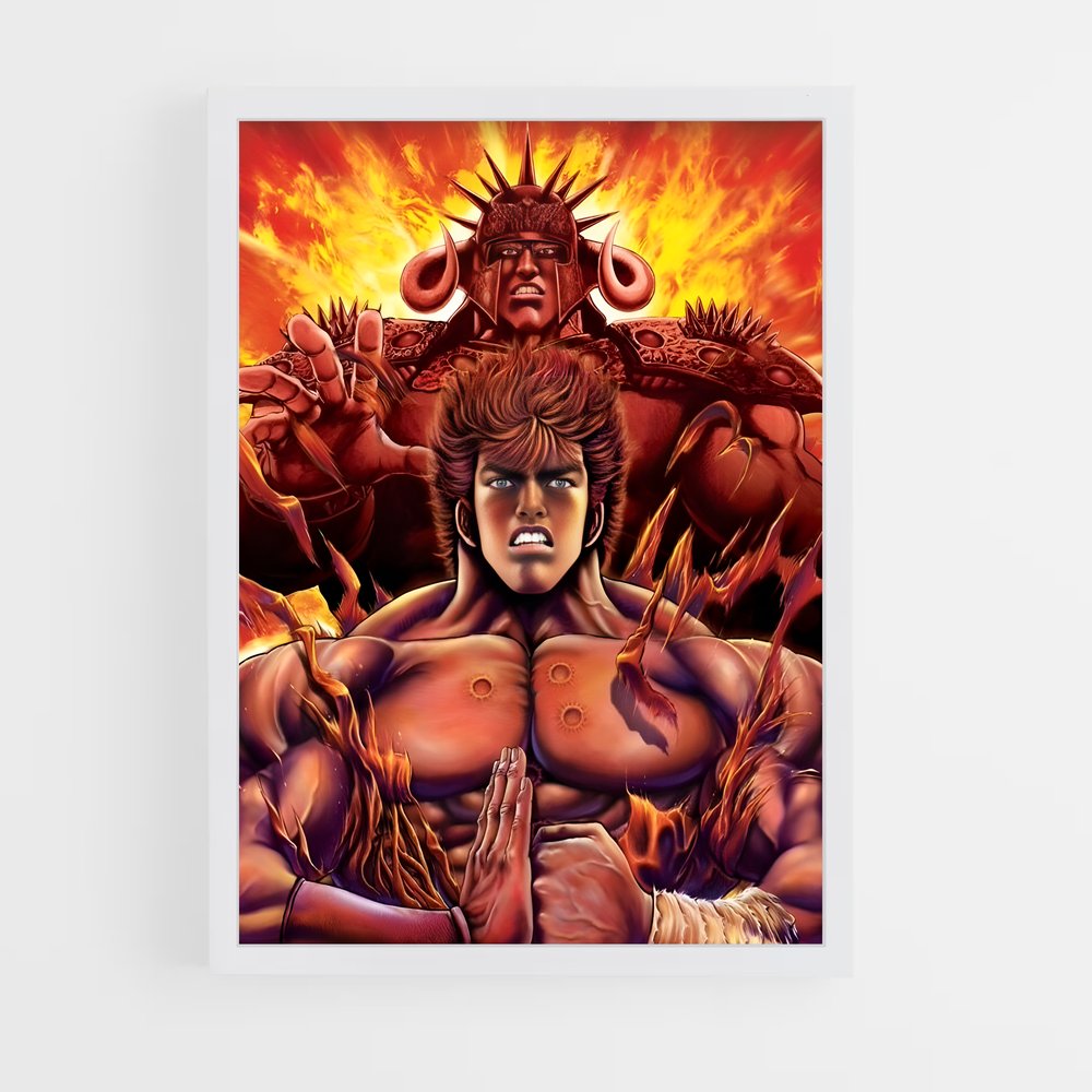 ap-fist of the north star-5 cadre Blanc