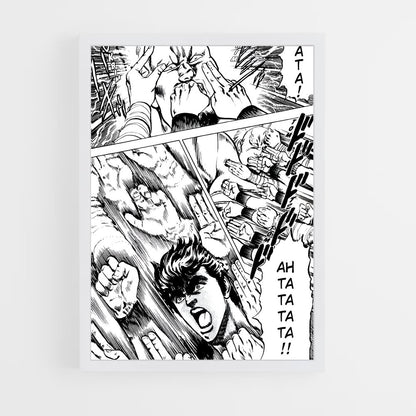 ap-fist of the north star-7 cadre Blanc