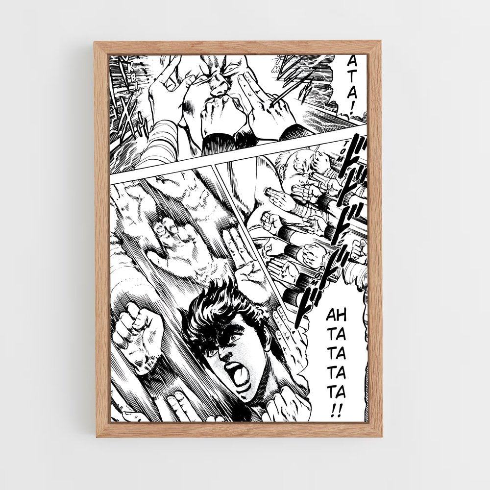 ap-fist of the north star-7 cadre Bois clair