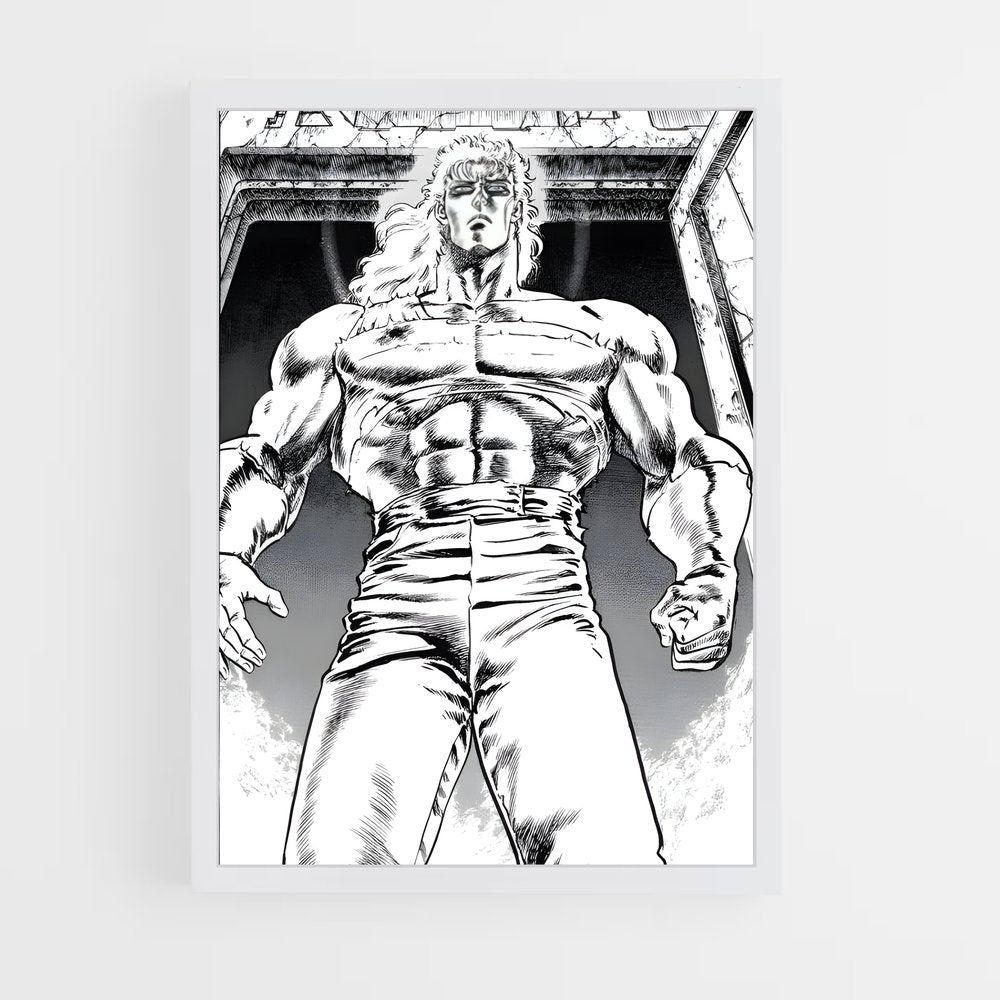 ap-fist of the north star-8 cadre Blanc