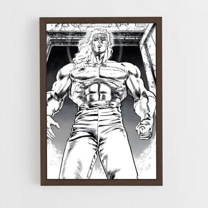 ap-fist of the north star-8 cadre Bois foncé