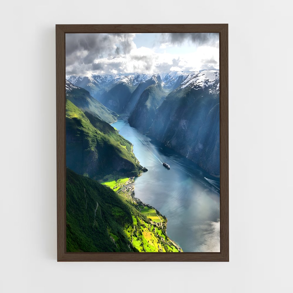 ap-fjord-6 cadre Bois foncé