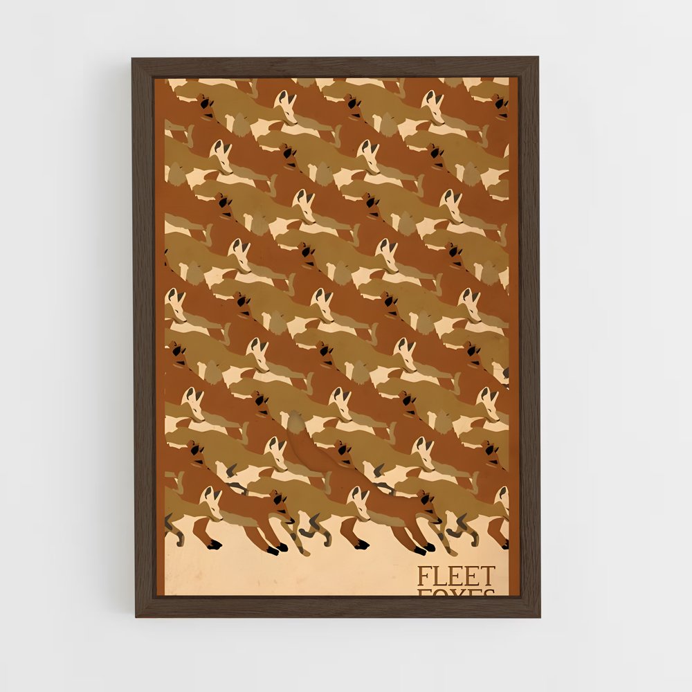 ap-fleet foxes-4 cadre Bois foncé