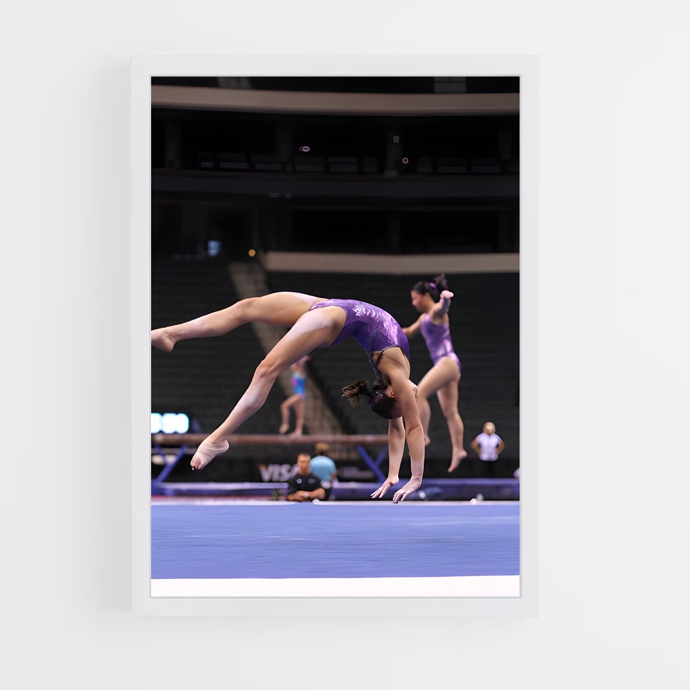 ap-floor exercise gymnastics-1 cadre Blanc