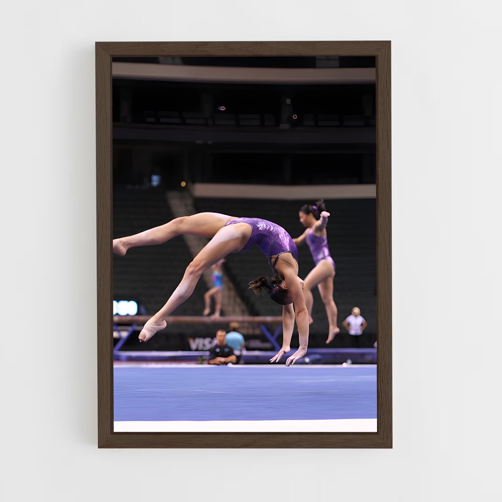 ap-floor exercise gymnastics-1 cadre Bois foncé