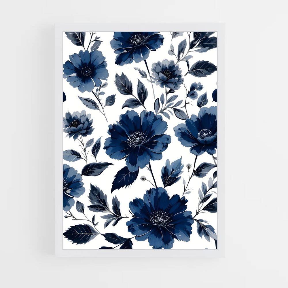 ap-floral patterns-10 cadre Blanc