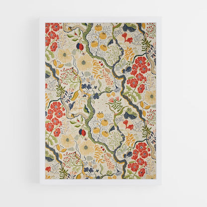 ap-floral patterns-13 cadre Blanc