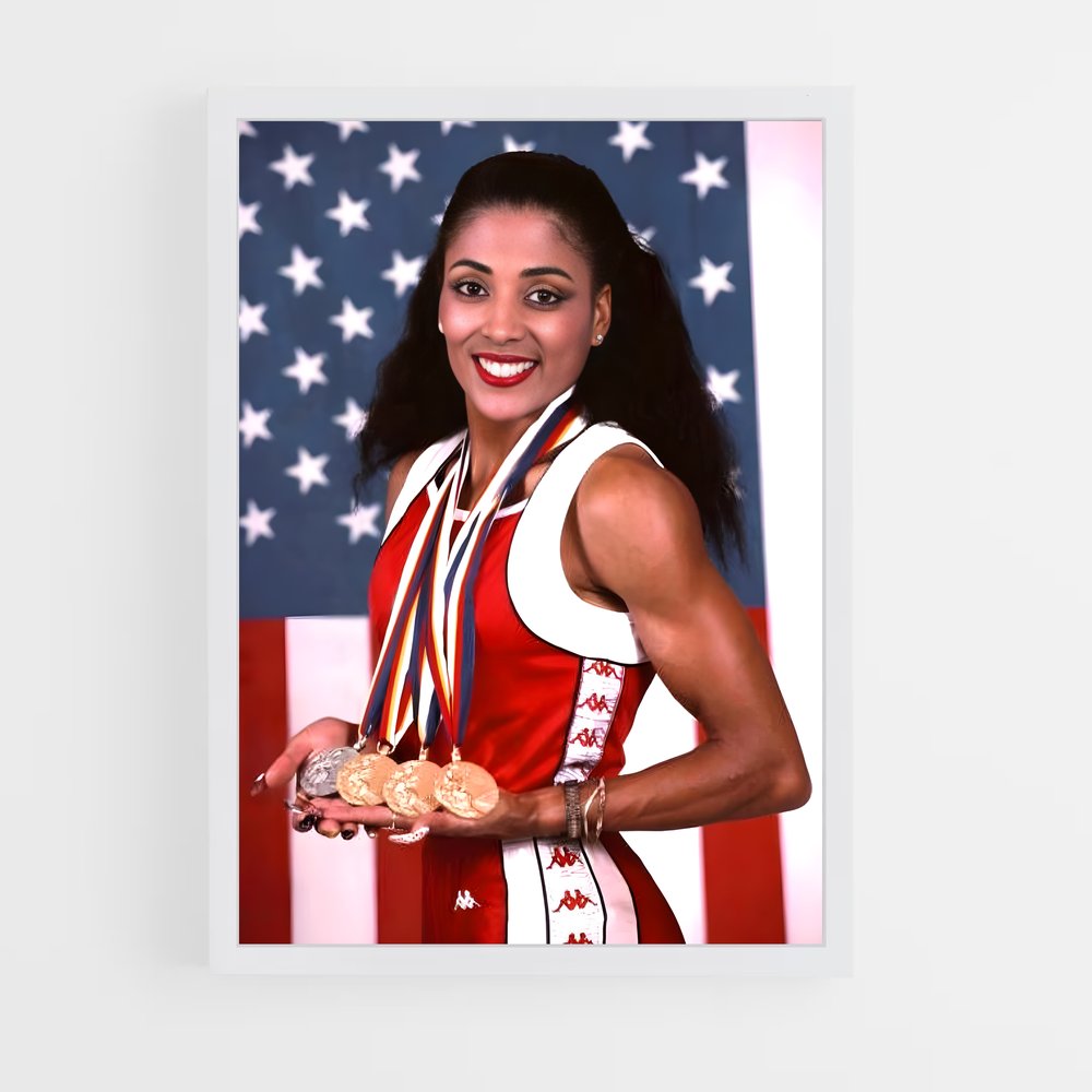 ap-florence griffith-joyner-1 cadre Blanc