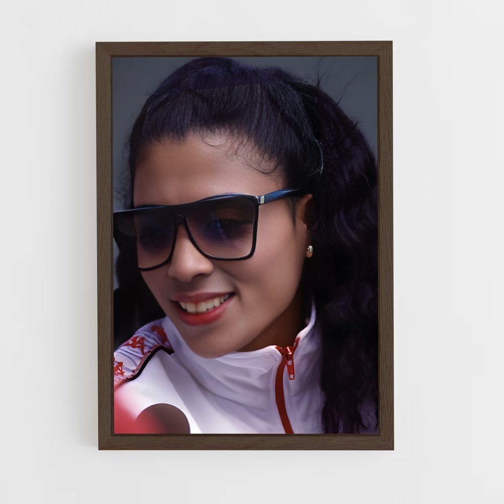 ap-florence griffith-joyner-3 cadre Bois foncé