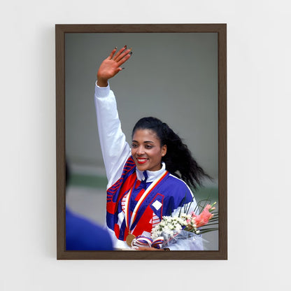 ap-florence griffith-joyner-6 cadre Bois foncé
