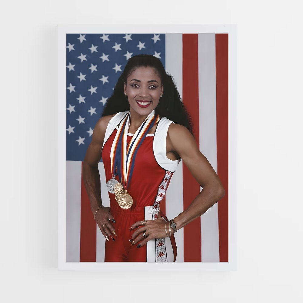 ap-florence griffith-joyner-7 cadre Blanc