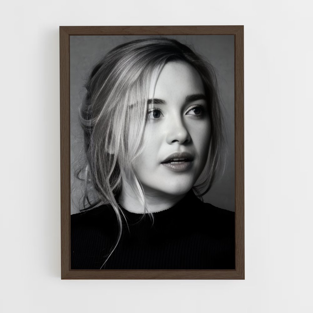 ap-florence pugh-4 cadre Bois foncé
